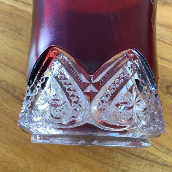 Antique 1908 Ruby Red Flash Glass - Picture 10 of 10